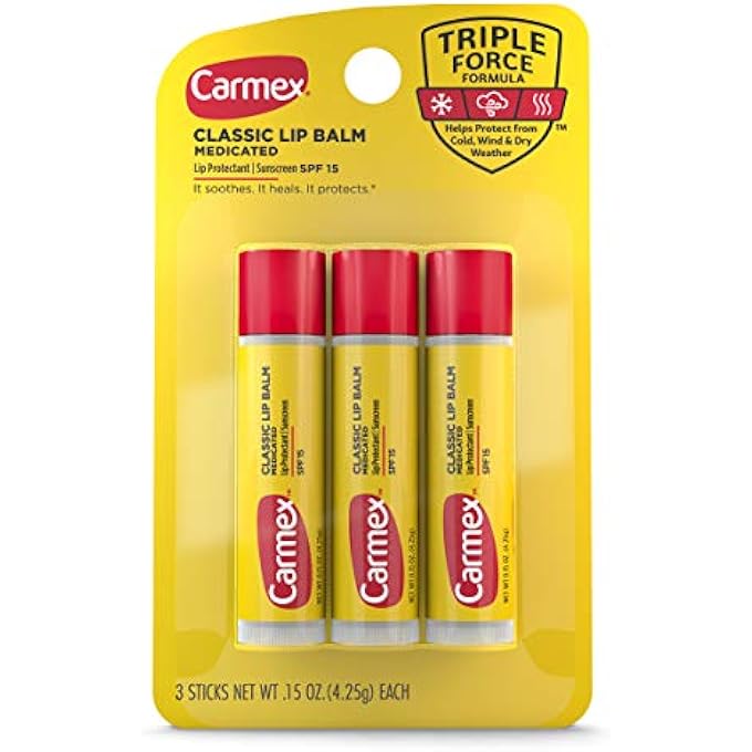 CARMEX LIP BALM MOISTURIZING ORIGINAL,0.15 OZ (3 COUNT) - Image 1